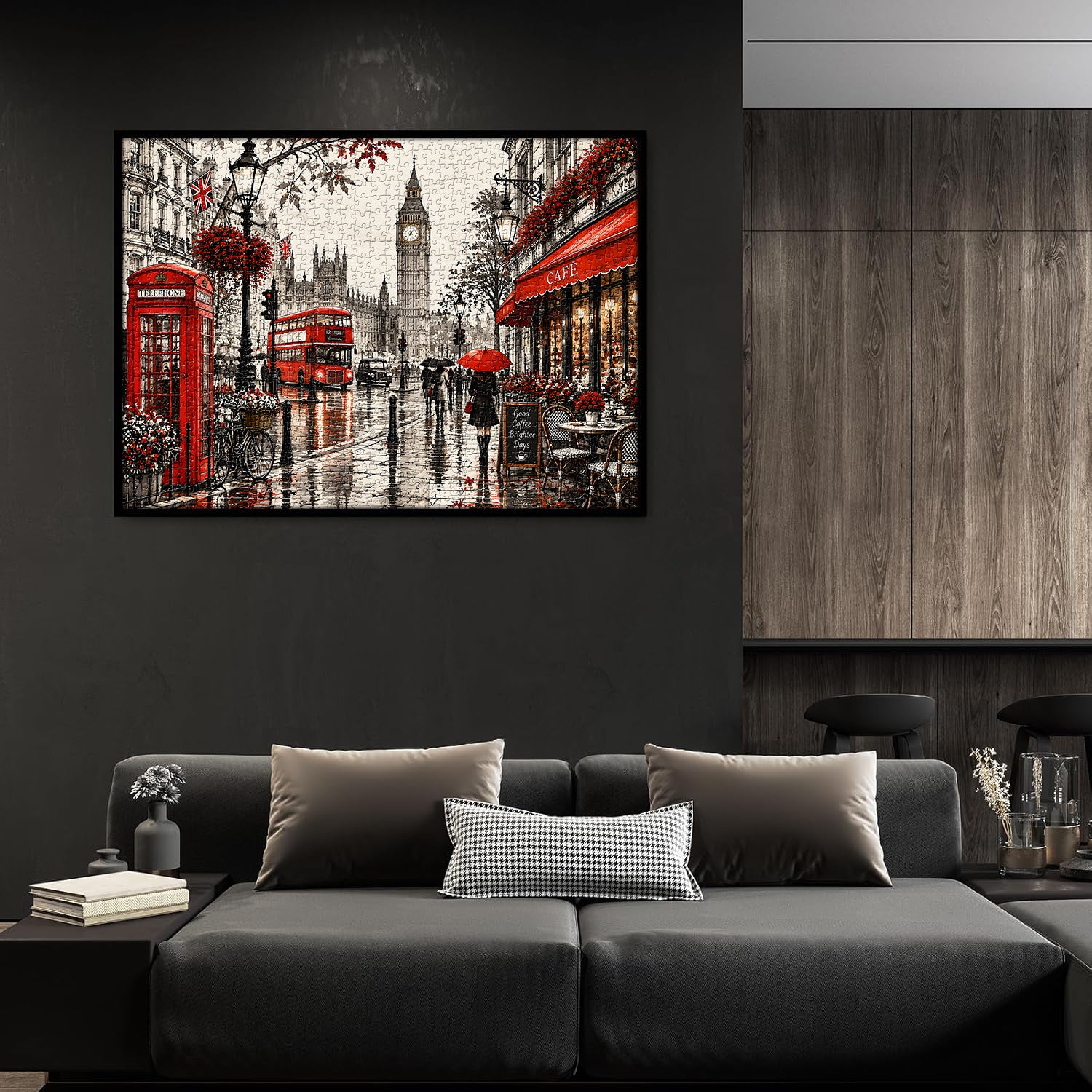 London in the Rain Jigsaw Puzzle 1000 Pieces