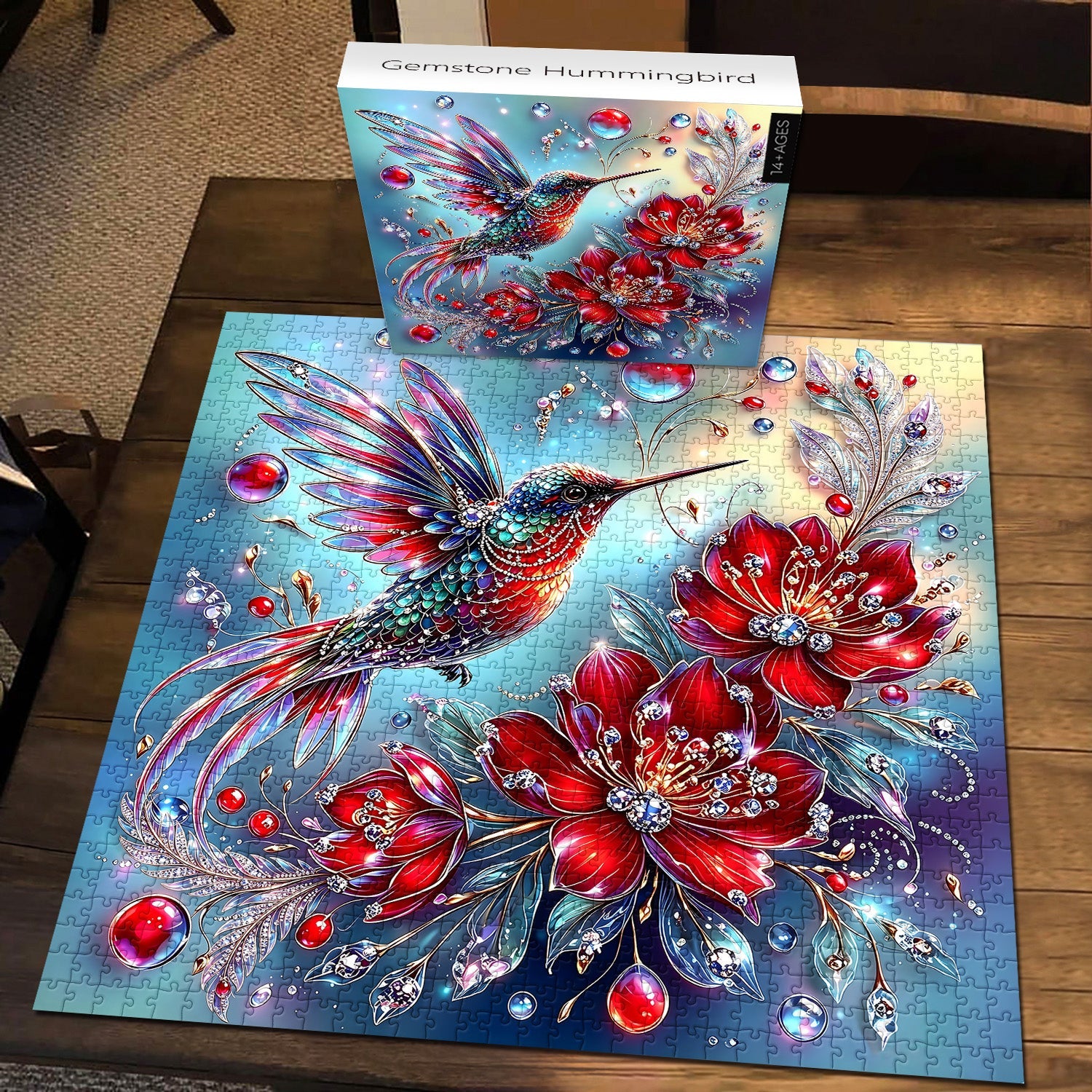 Edelstein-Kolibri-Puzzle 1000 Teile
