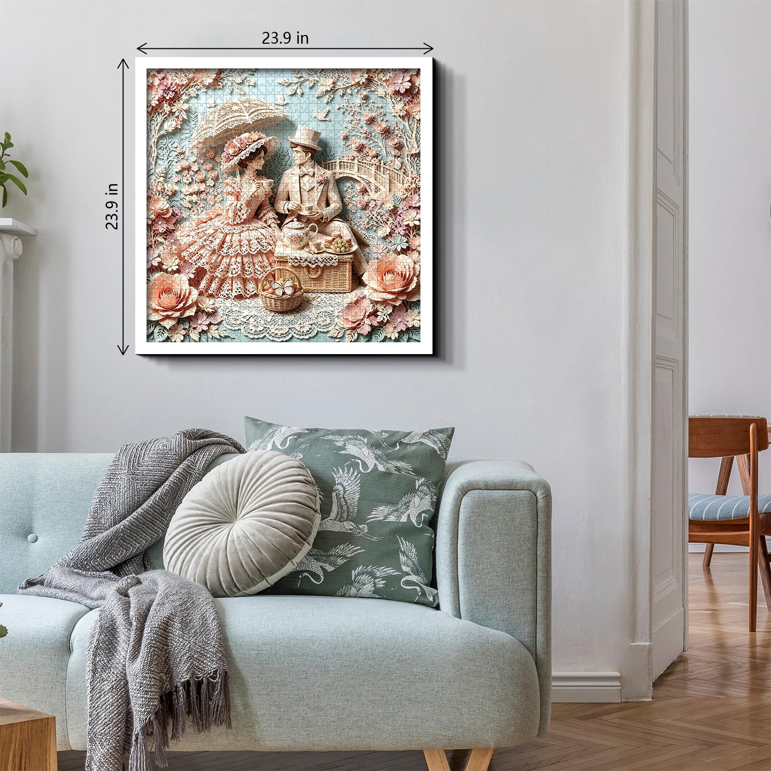 Paper Lace Tea Date Jigsaw Puzzle 1000 Pieces