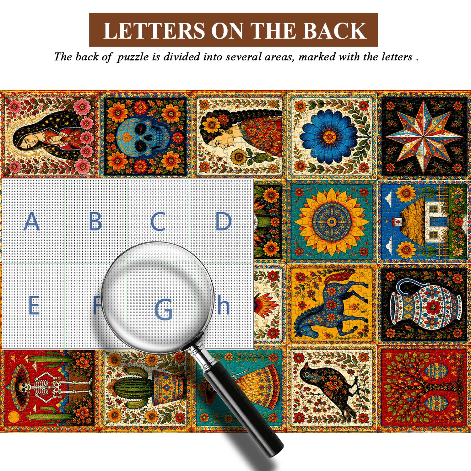 Mexican Folk Art Collection Jigsaw Puzzle 1000 Pieces