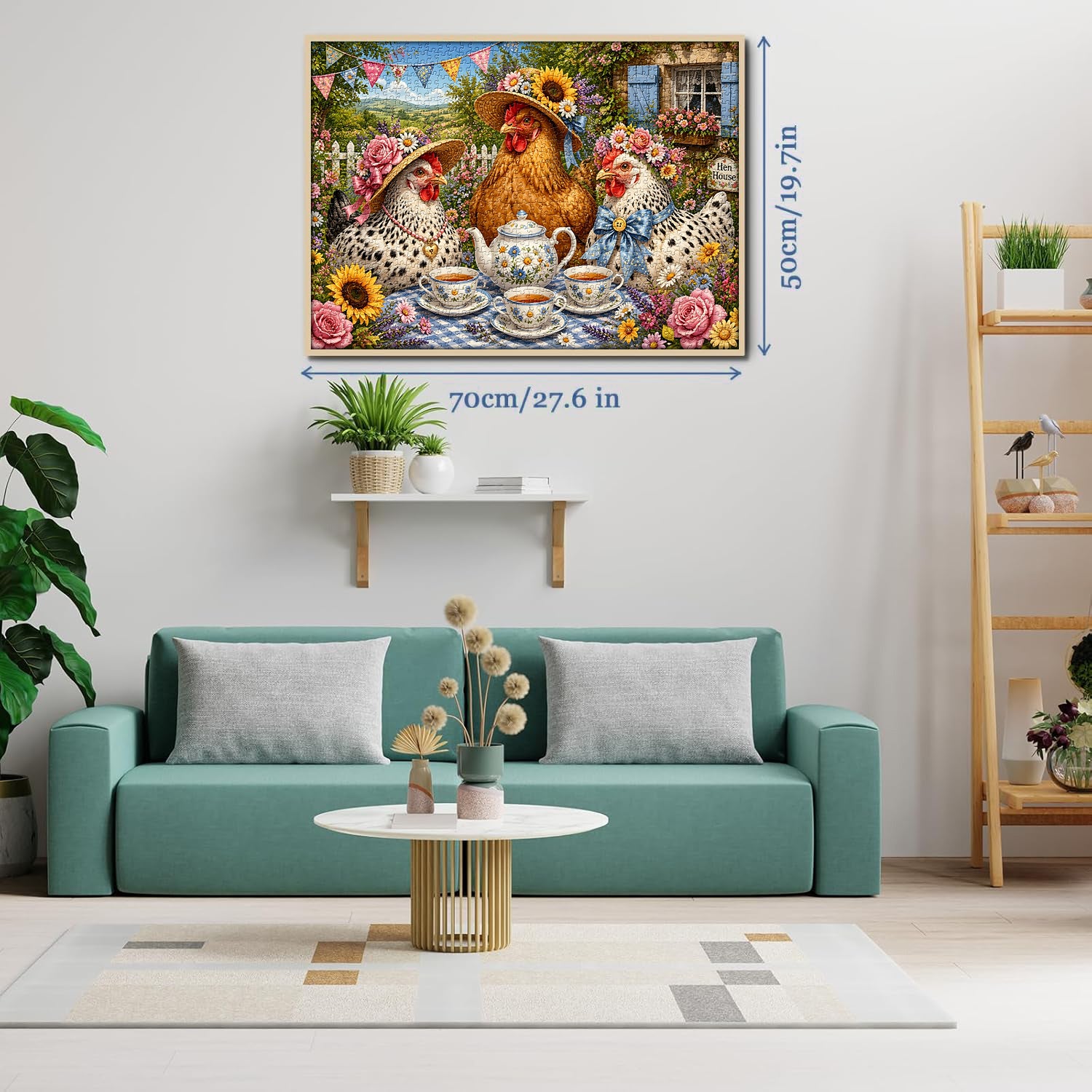 Hen Tea Party Jigsaw Puzzle 1000 Pieces