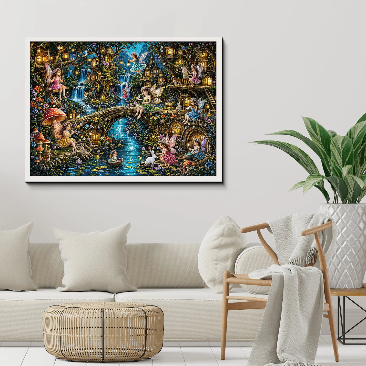 Fairy Village Jigsaw Puzzle 1000 Pieces