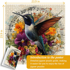 Blumenbesucher-Puzzle 1000 Teile