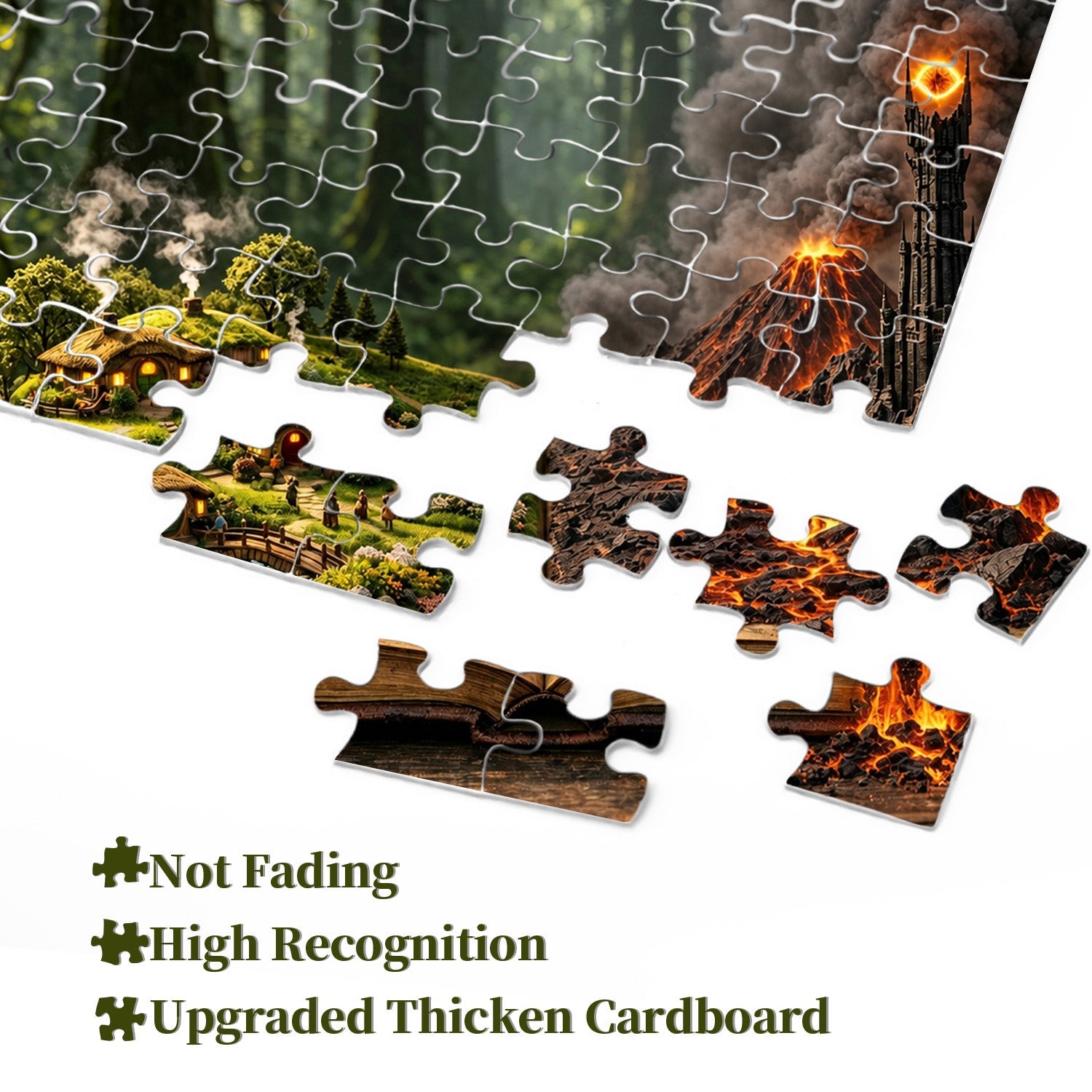 Mittelerde in einem Buch Puzzle 1000 Teile