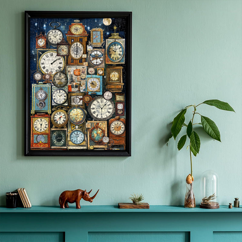 Vintage Clock Jigsaw Puzzles 1000 Pieces