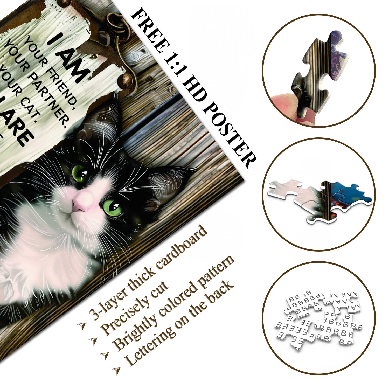 Cat's statement Jigsaw Puzzle 1000 Pieces