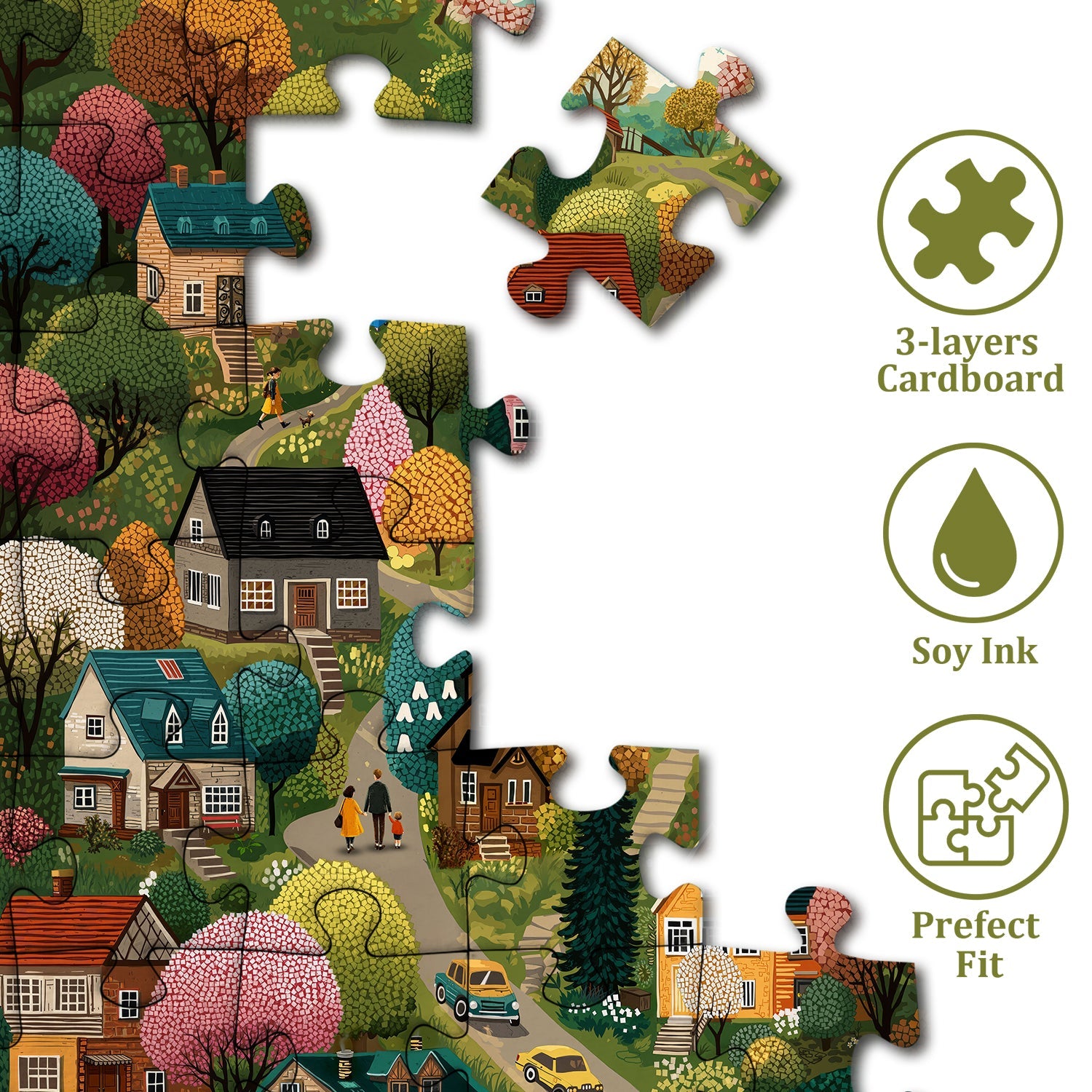 Puzzle Vivid Village da 1000 pezzi