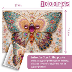 Puzzle con farfalla ingioiellata, 1000 pezzi