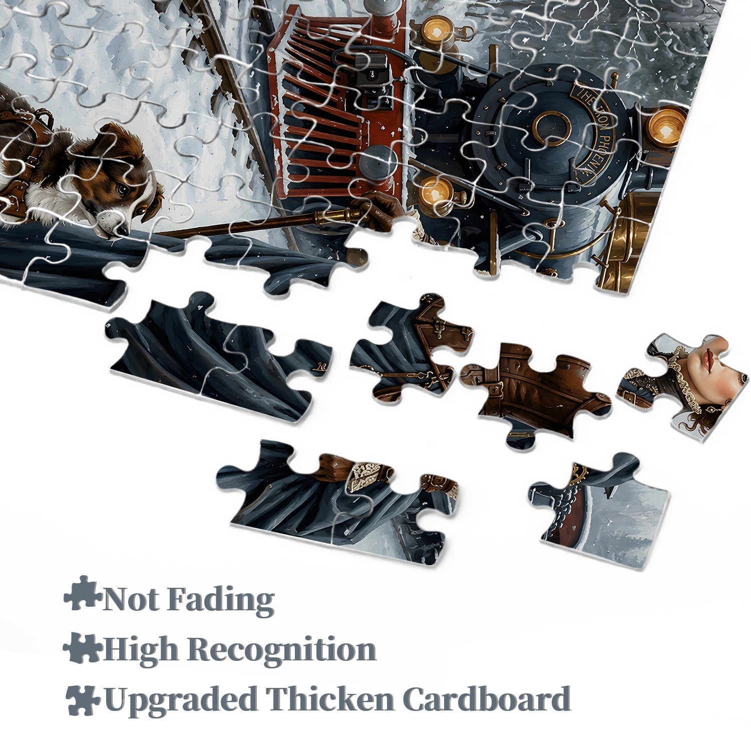 Winter Steampunk Lady Jigsaw Puzzle 1000 Pieces