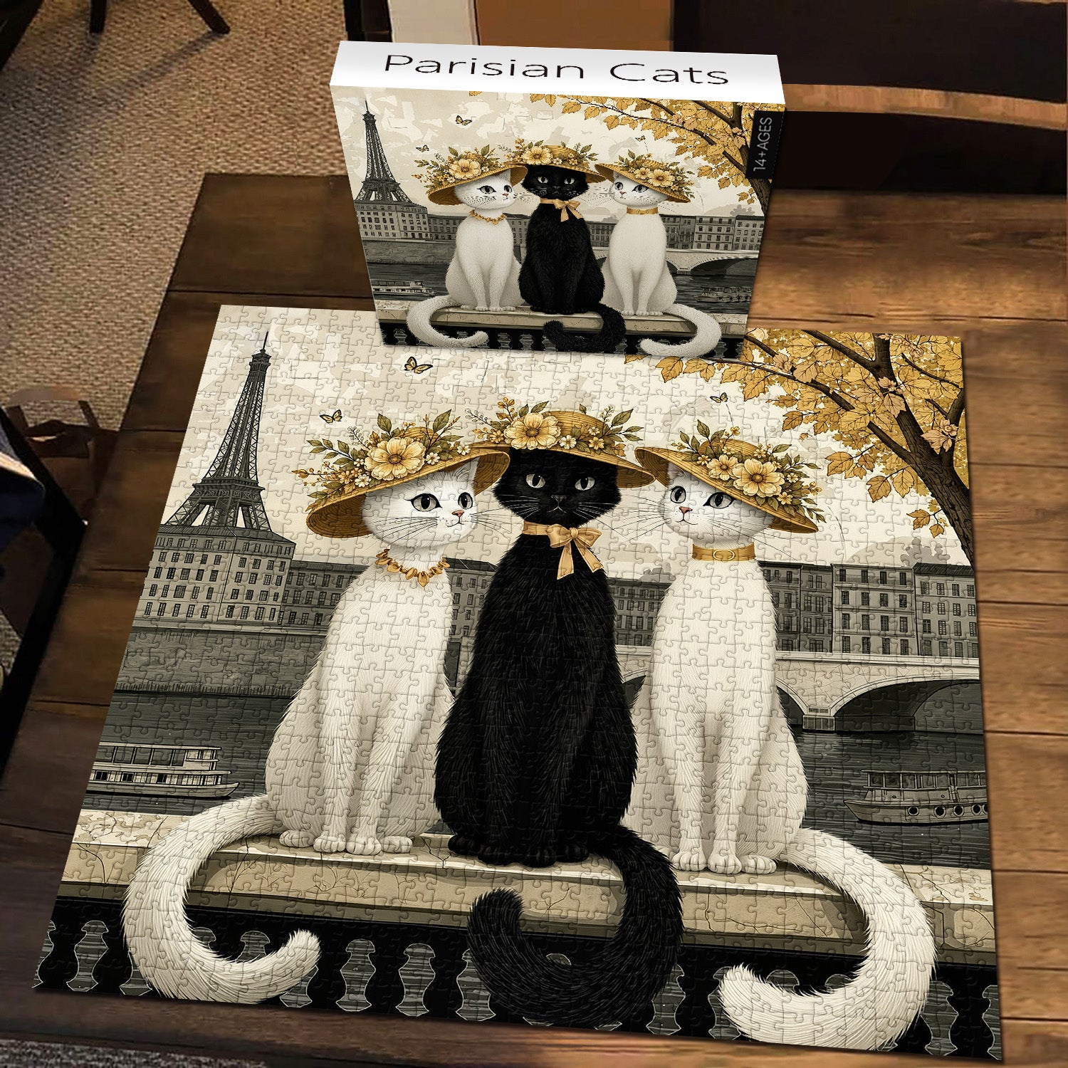 Parisian Cats Jigsaw Puzzle 1000 Pieces