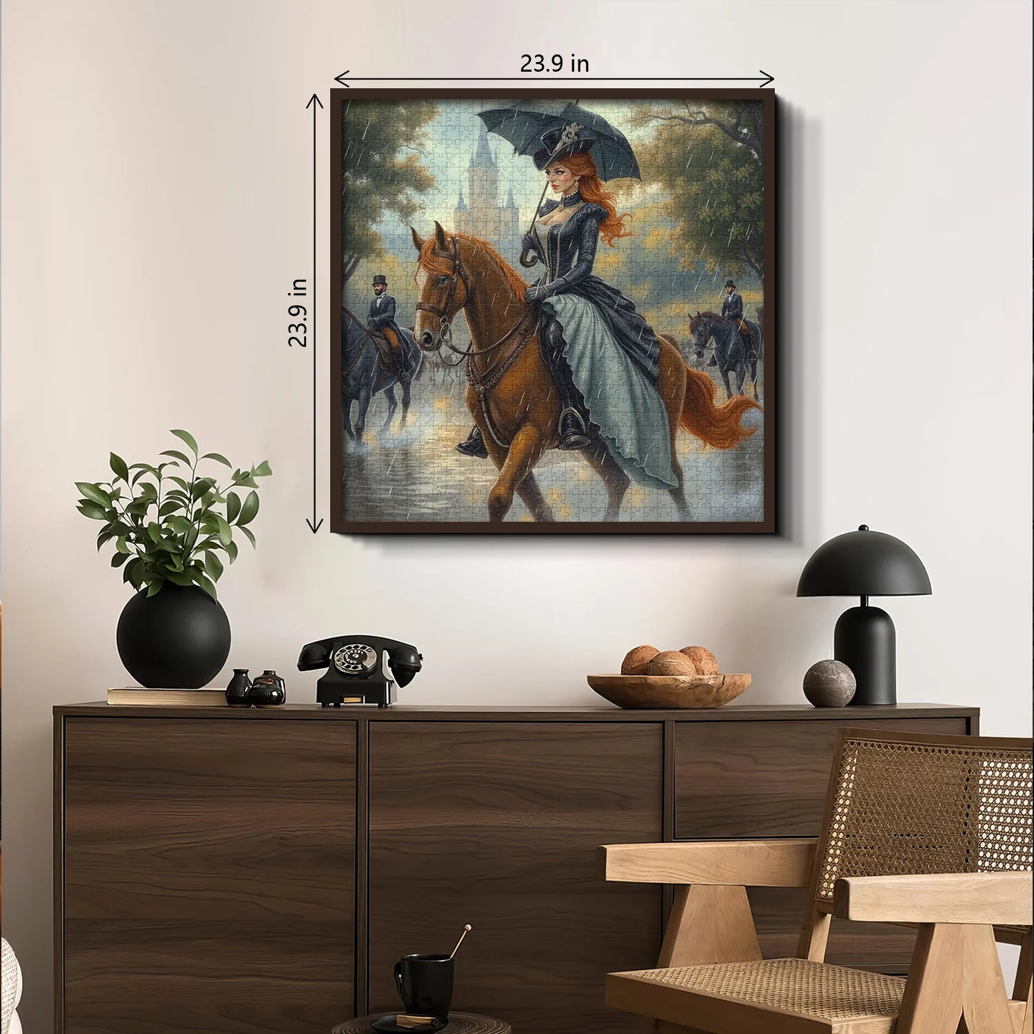 The Lady in the Rain Jigsaw Puzzle 1000 Pieces