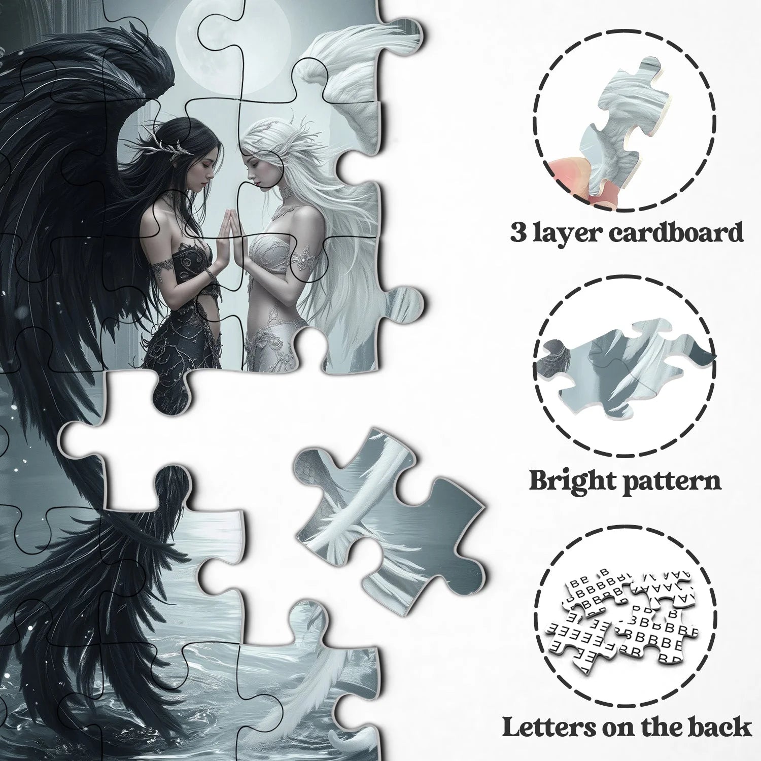 Moonlit Duality Jigsaw Puzzle 1000 Pieces