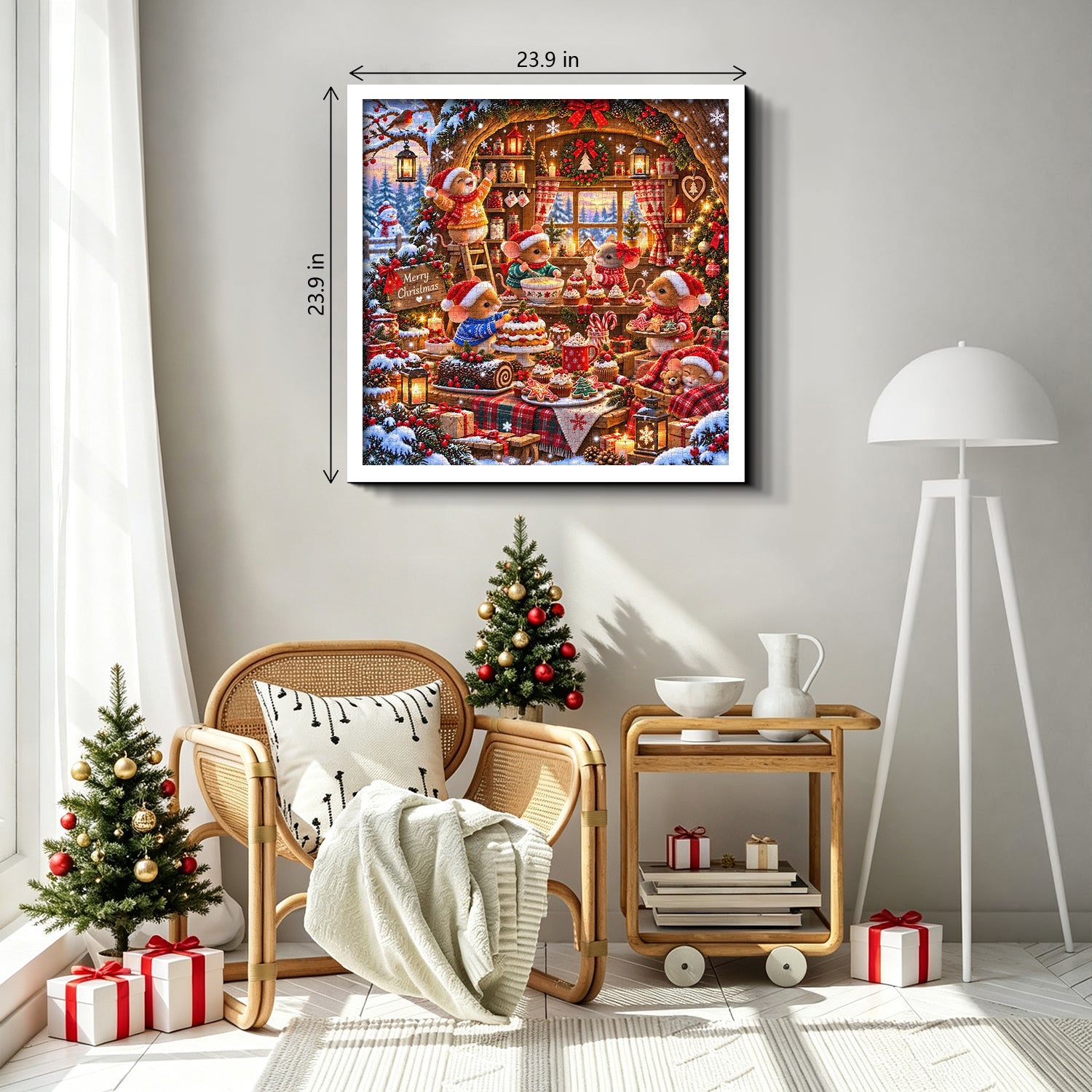 Weihnachtsmaus-Bäckerei-Puzzle, 1000 Teile