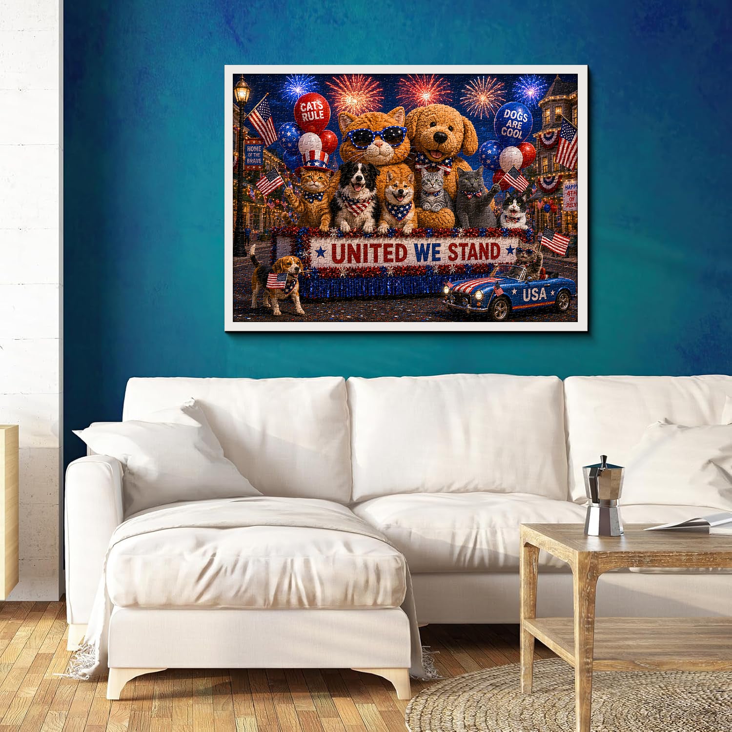 Parade Under Fireworks Jigsaw Puzzle 1000 Pieces