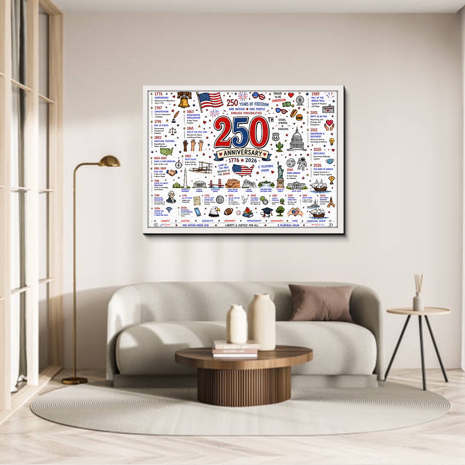 Puzzle dell'America Patriottica da 1000 pezzi