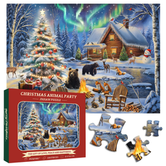 Christmas Animal Party Jigsaw Puzzles 1000 Pieces