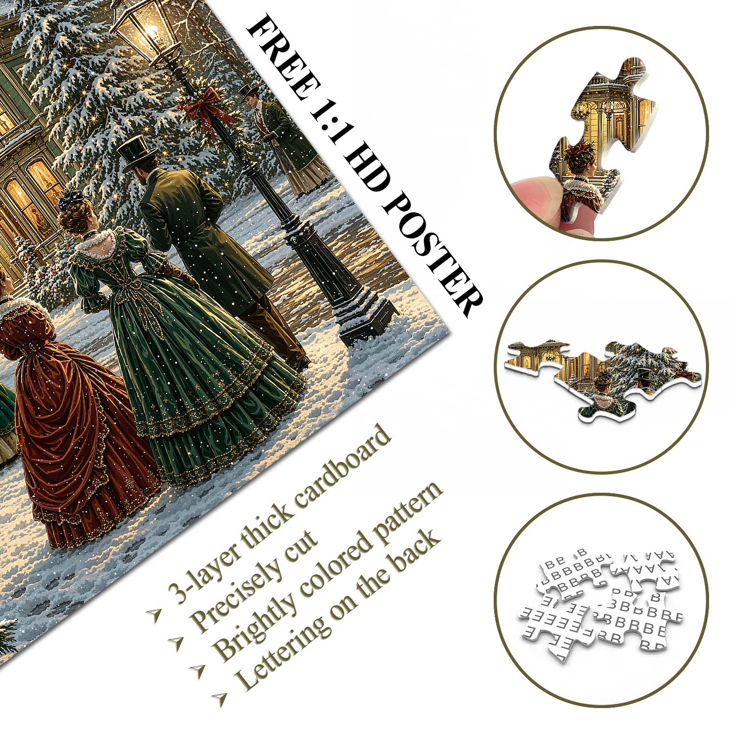 Snowy Gala Jigsaw Puzzle 1000 Pieces
