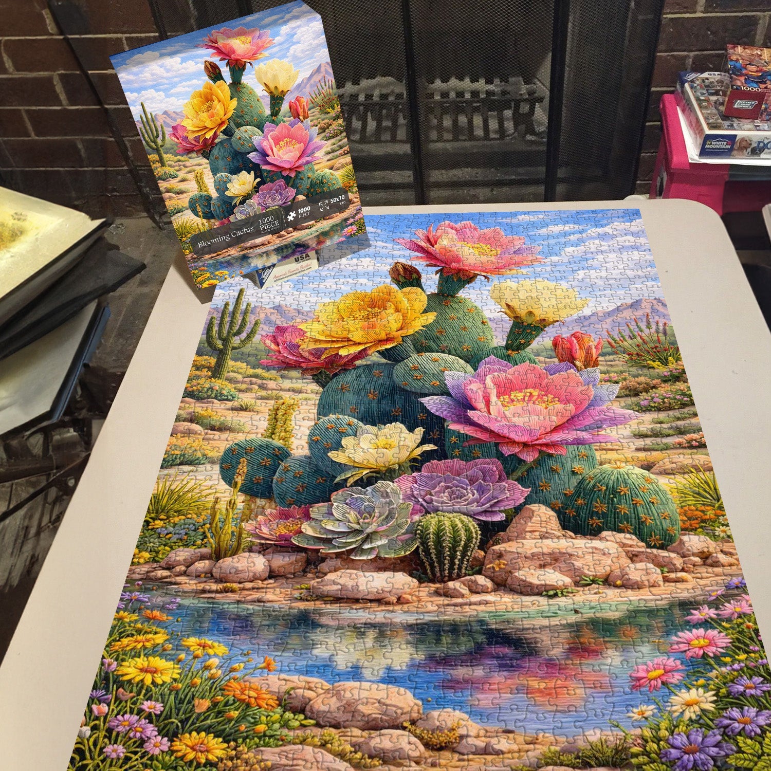 Puzzle „Blühender Kaktus“, 1000 Teile