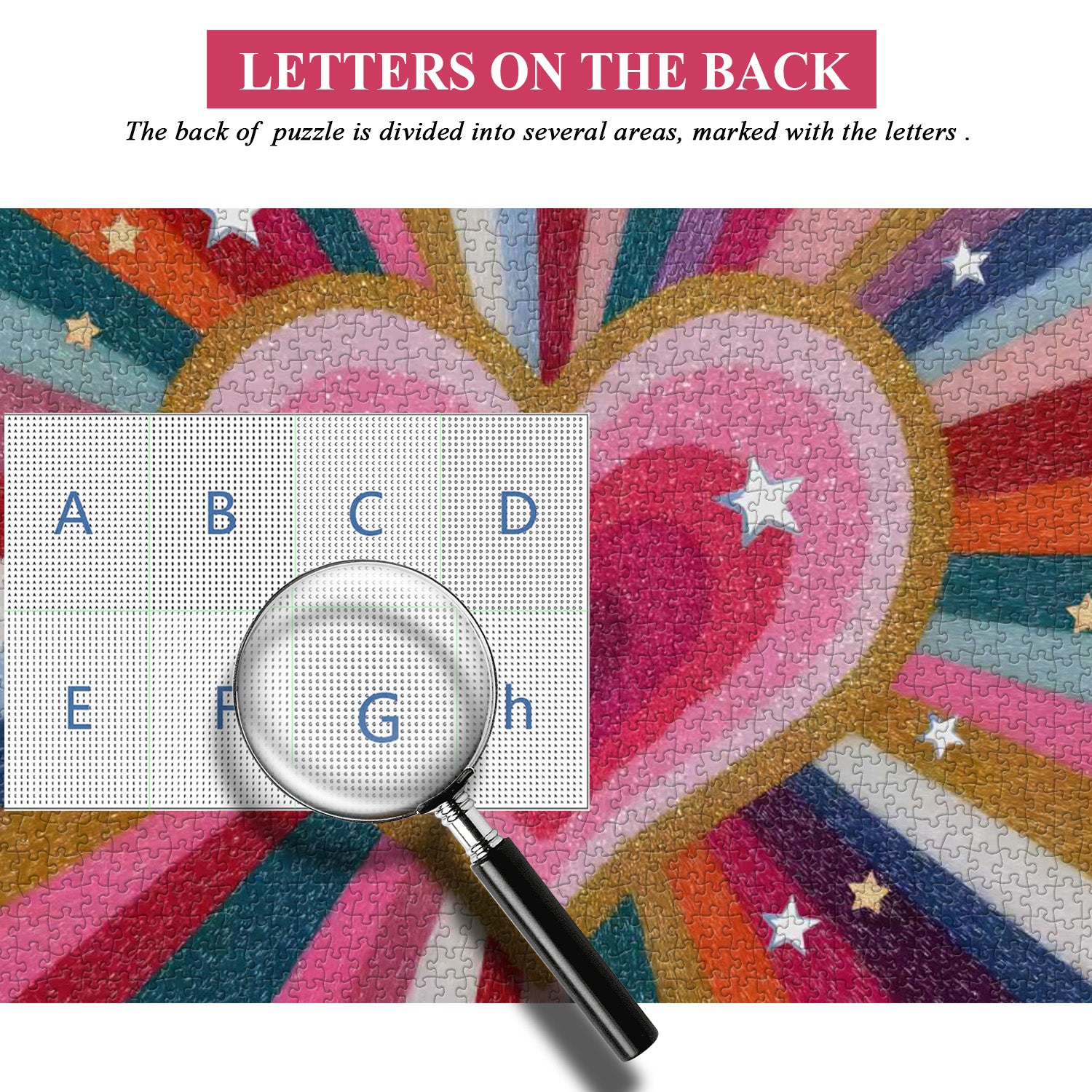 Rainbow Heart Jigsaw Puzzle 1000 Pieces