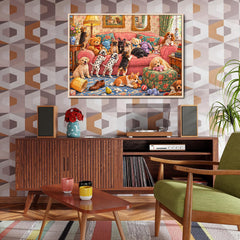 House Full of Puppies Jigsaw Puzzle 1000 Pieces