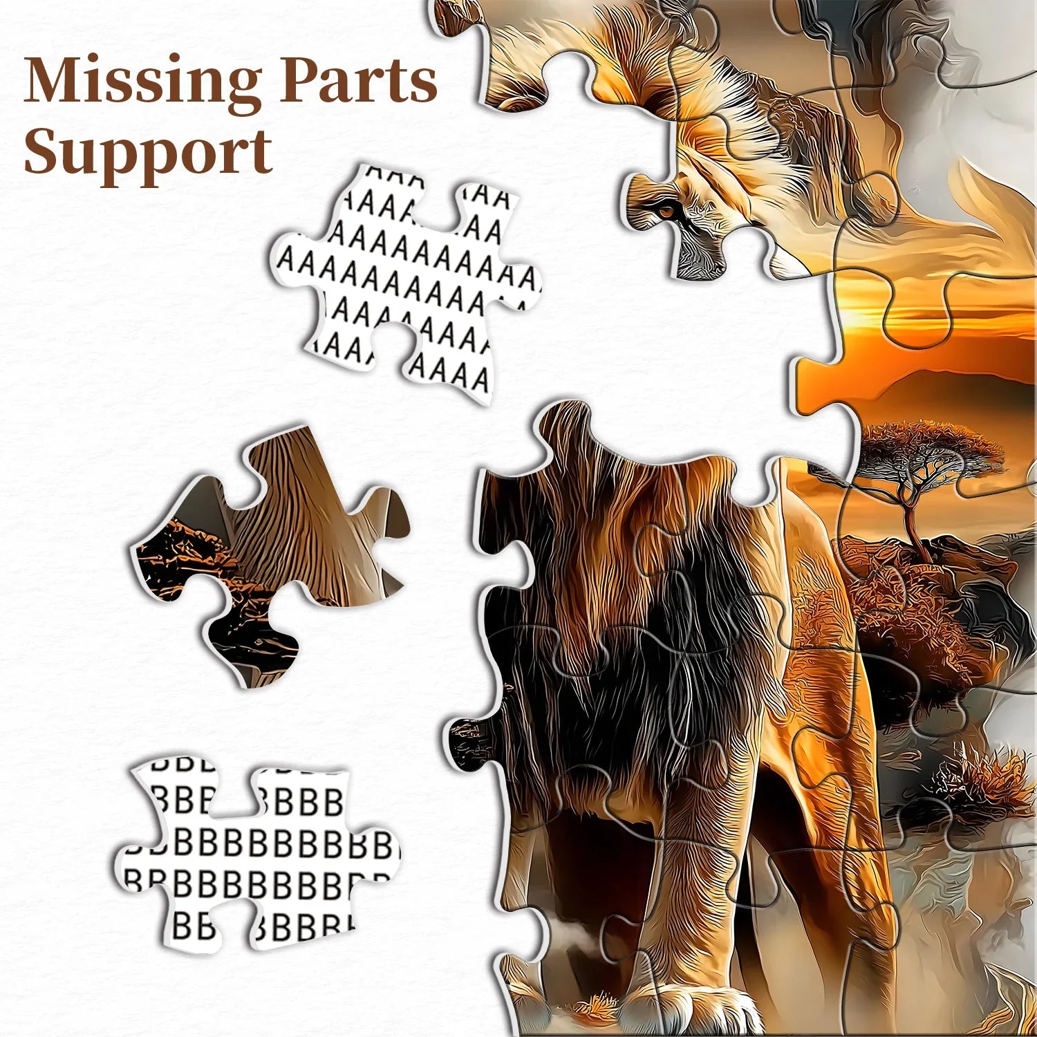 Puzzle Guardián León 1000 Piezas