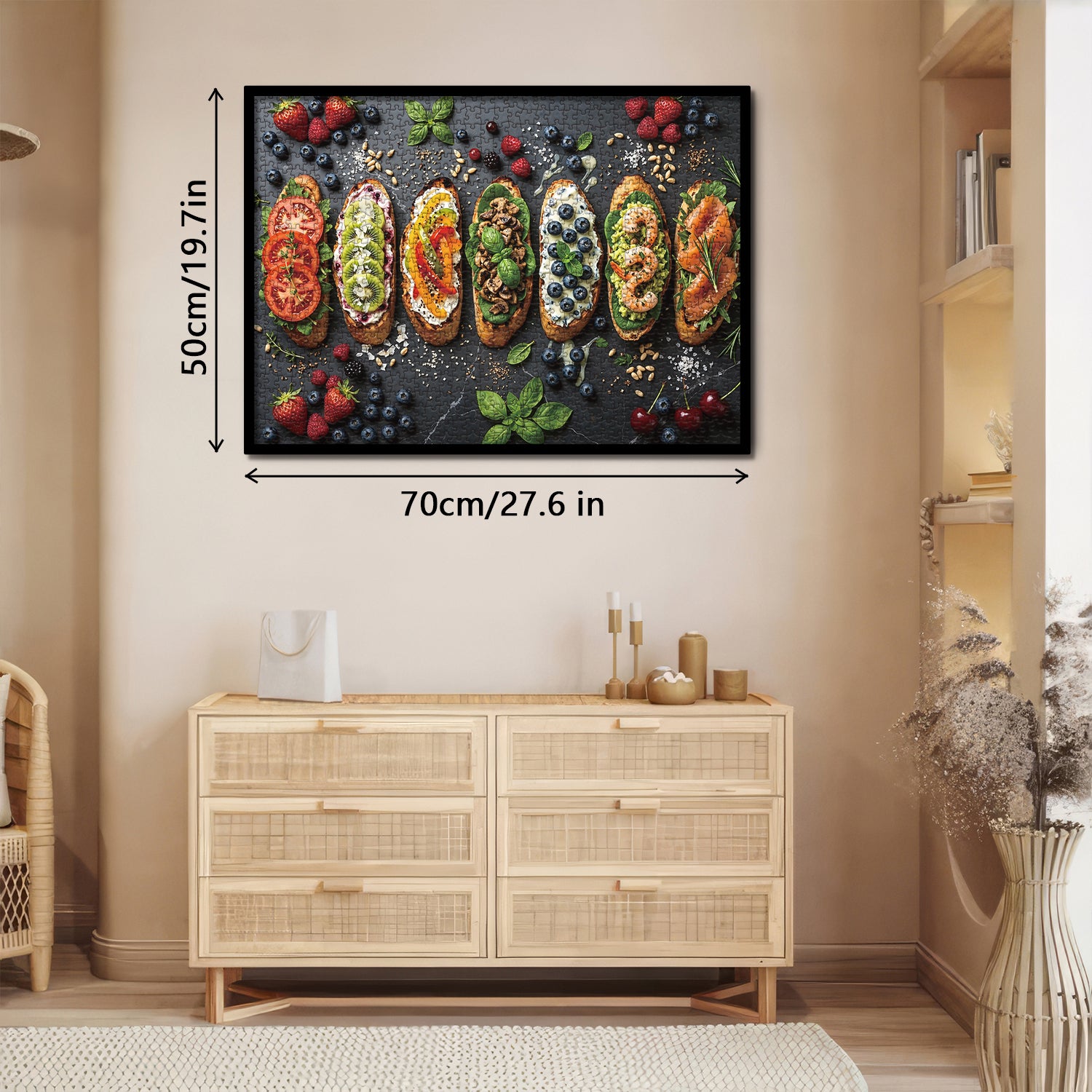 Assorted Bruschetta Jigsaw Puzzle 1000 Pieces