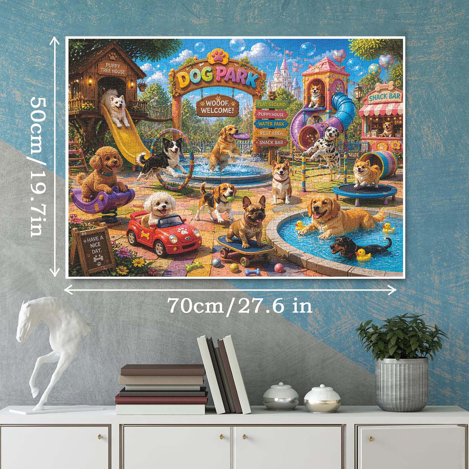 Dog Park Jigsaw Puzzle 1000 Pieces