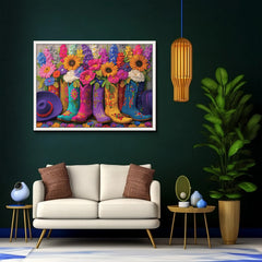 Botas florales rompecabezas rompecabezas 1000 piezas