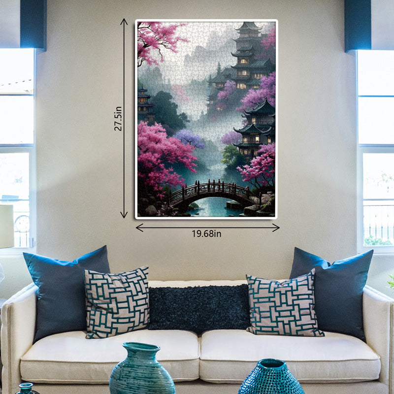 Blossom Bridge puzzle puzzle 1000 pezzi