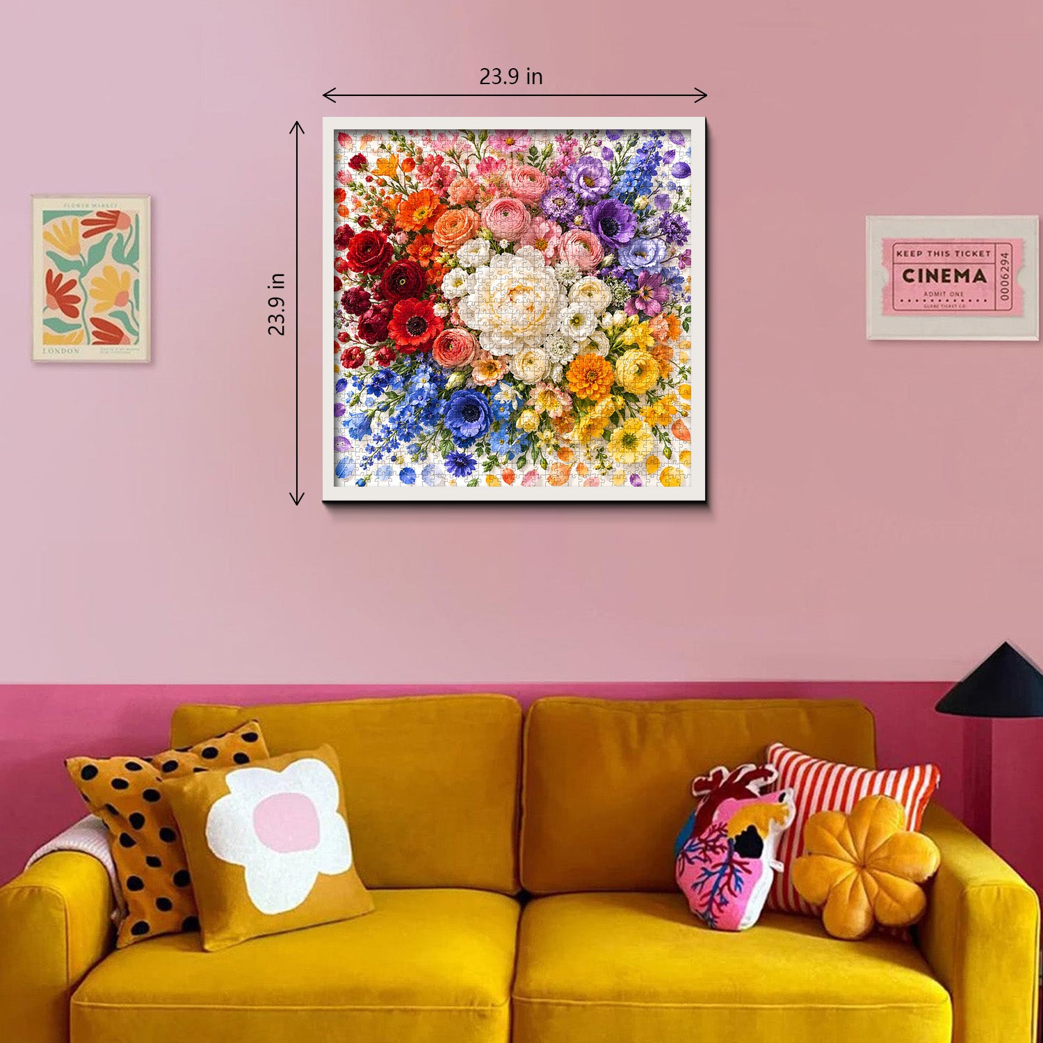 Clustered Blooms Jigsaw Puzzle 1000 Pieces