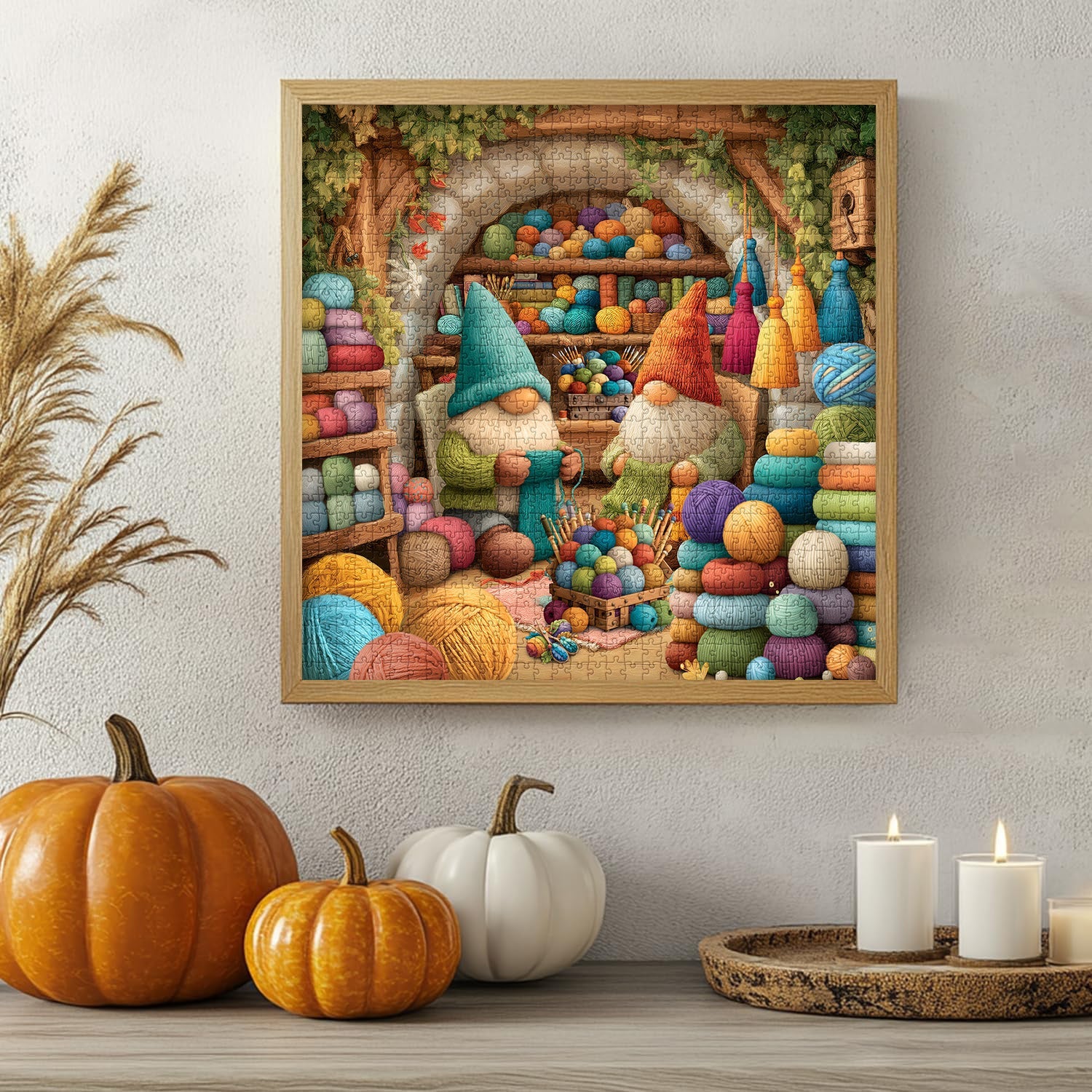 Knit Gnomes Jigsaw Puzzle 1000 Pieces