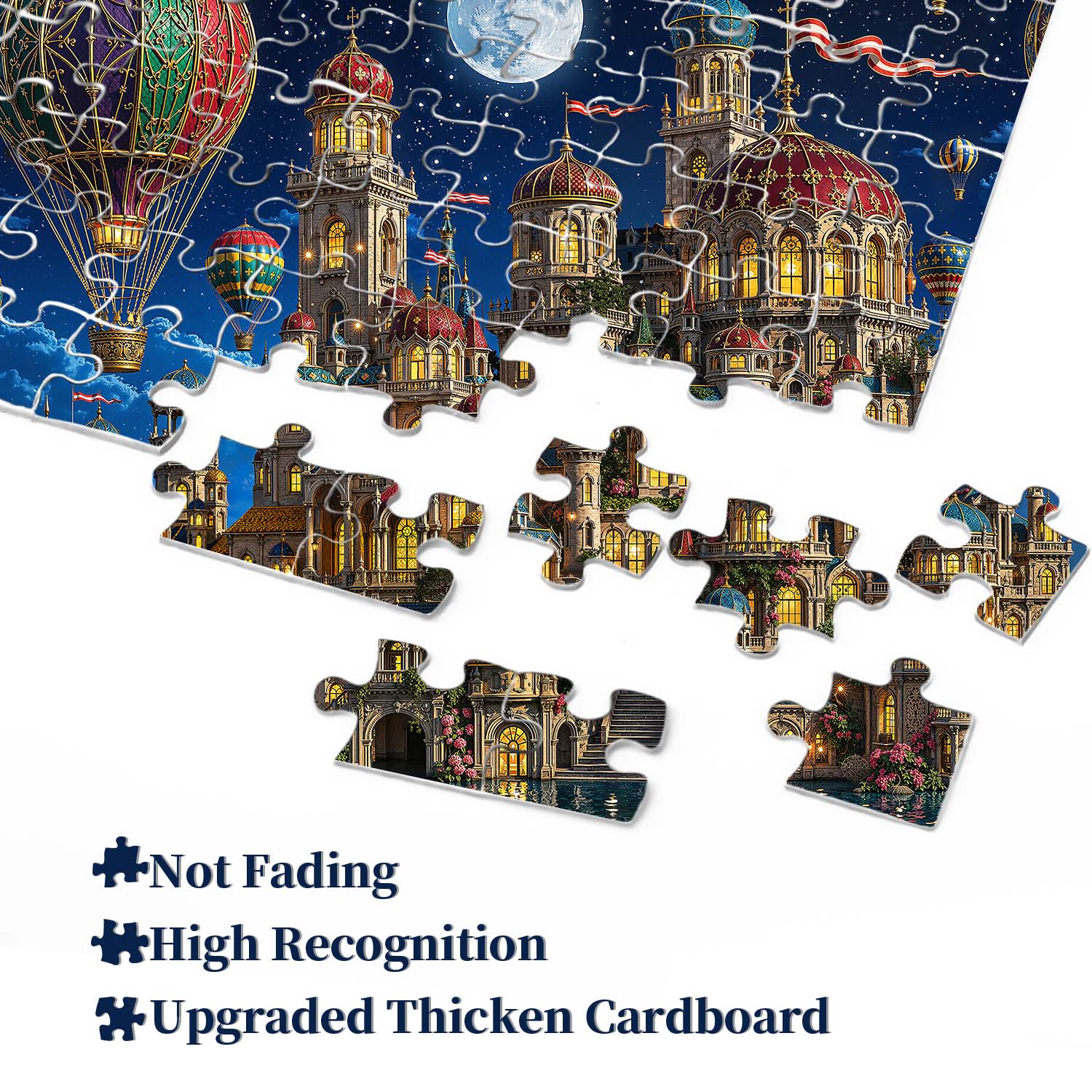 Moonlit Castle Jigsaw Puzzle 1000 Pieces