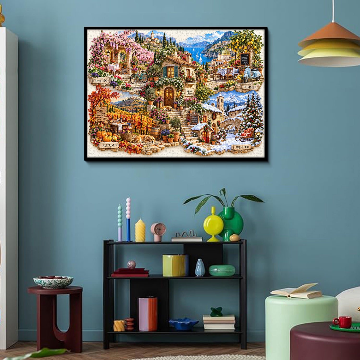 Four Seasons in Italy Jigsaw Puzzle 1000 Pieces