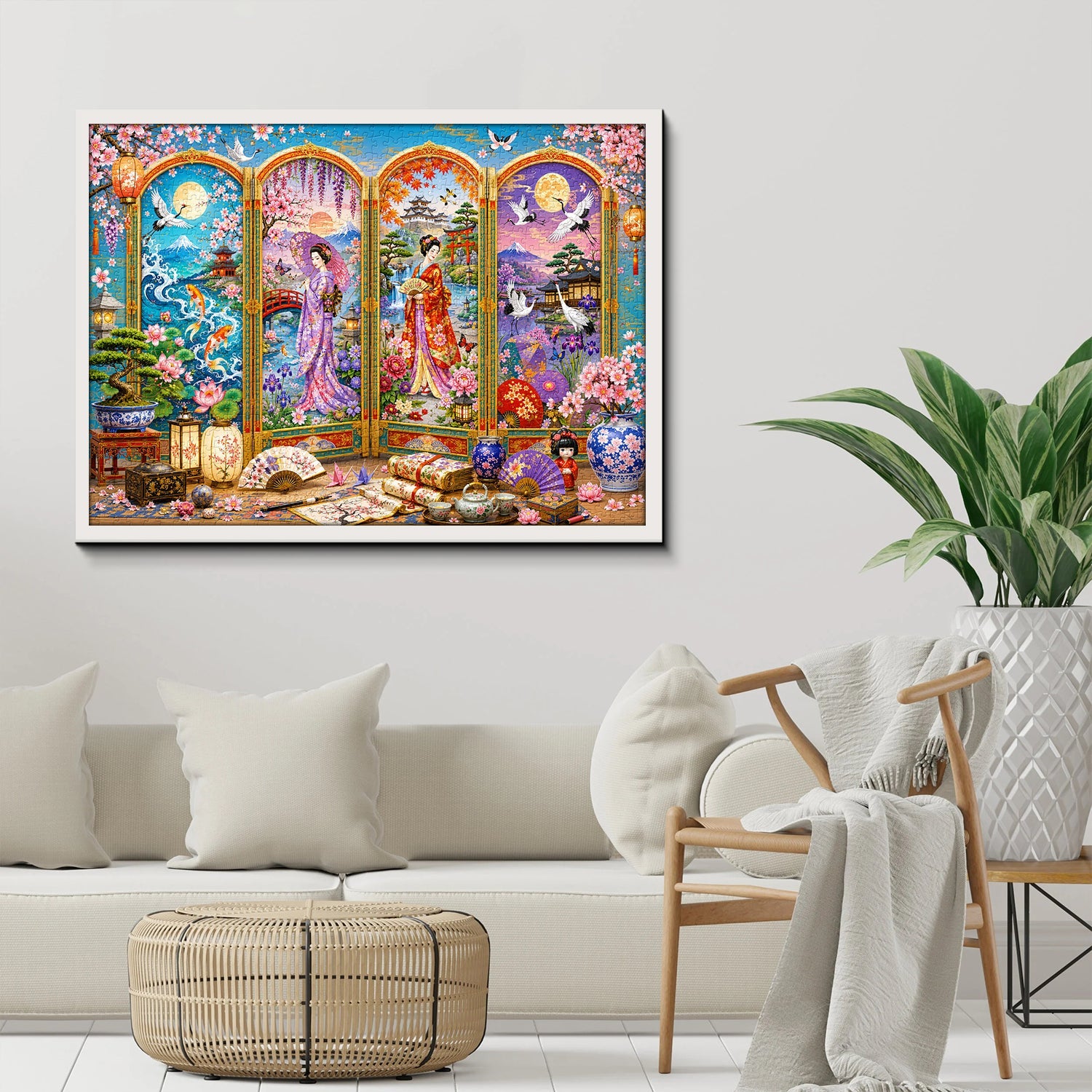 Puzzle con schermo artistico giapponese da 1000 pezzi