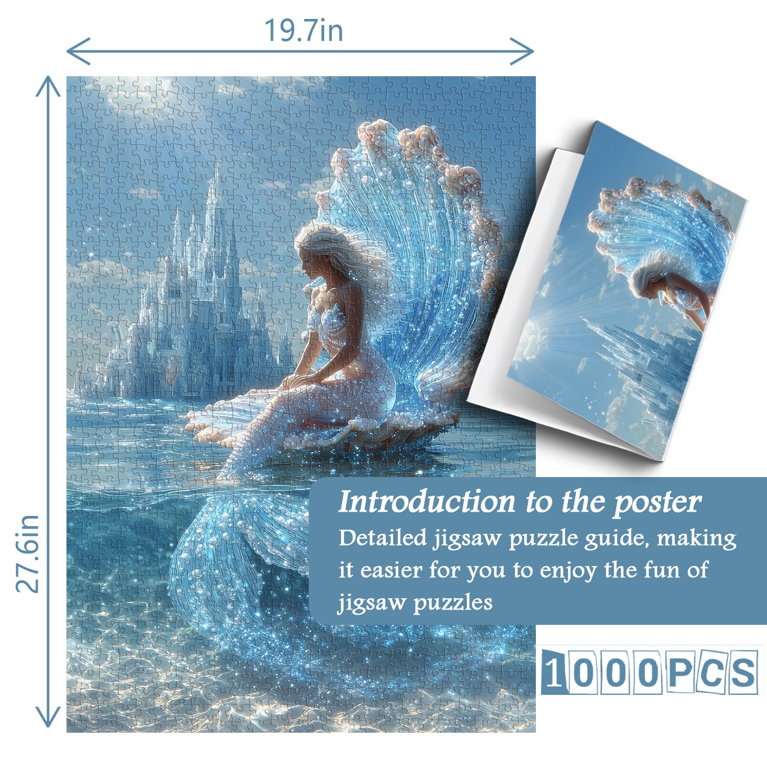 Sunlit Mermaid Jigsaw Puzzle 1000 Pieces