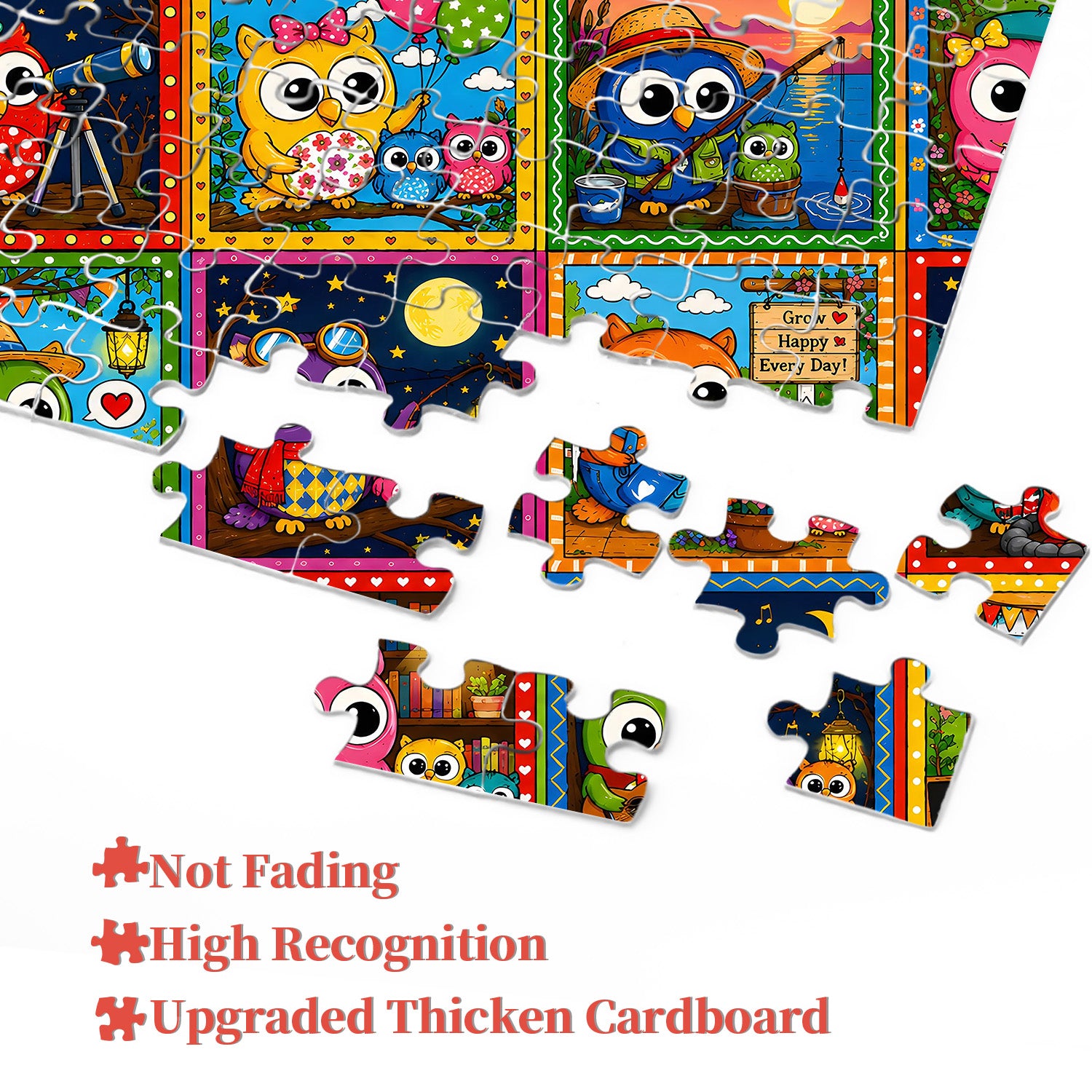 Niedliche Eulen-Kollektion, 1000-teiliges Puzzle