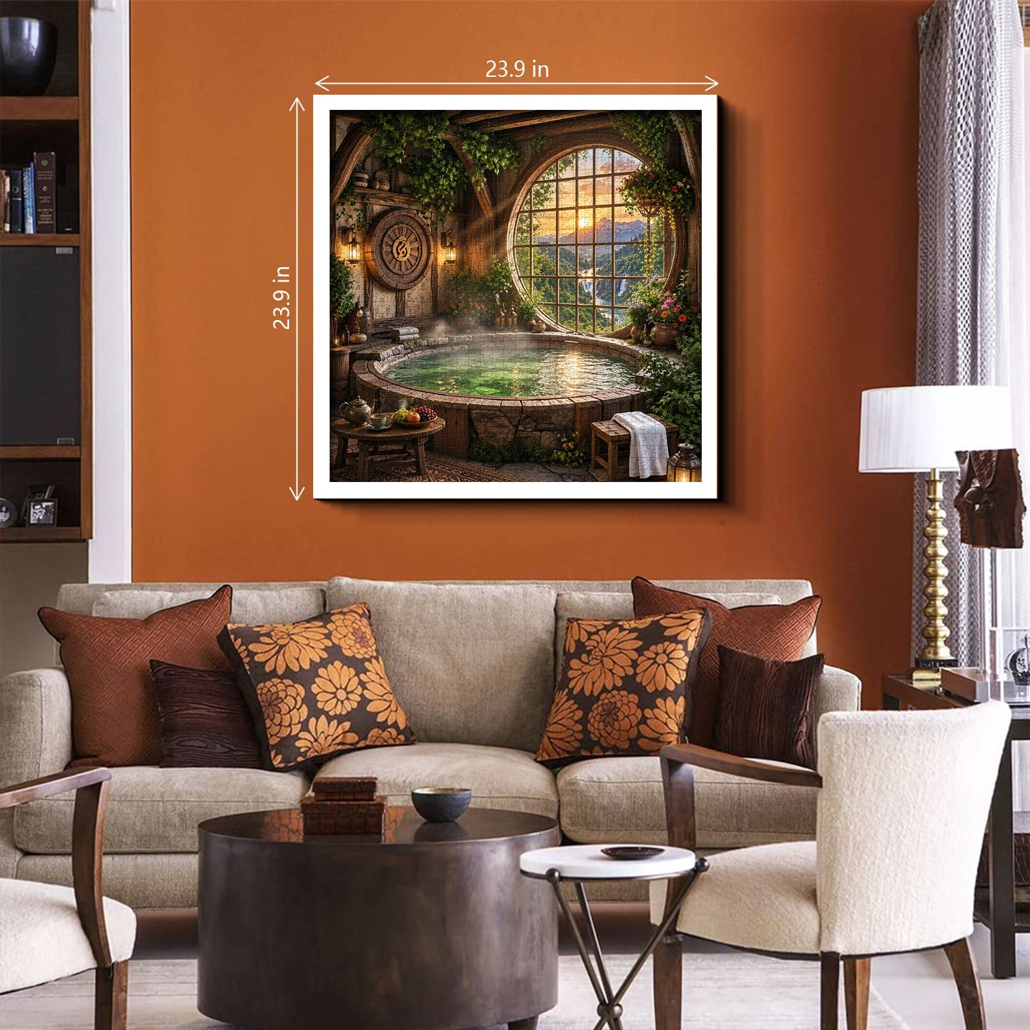 Sunset Spa Cottage Jigsaw Puzzle 1000 Pieces