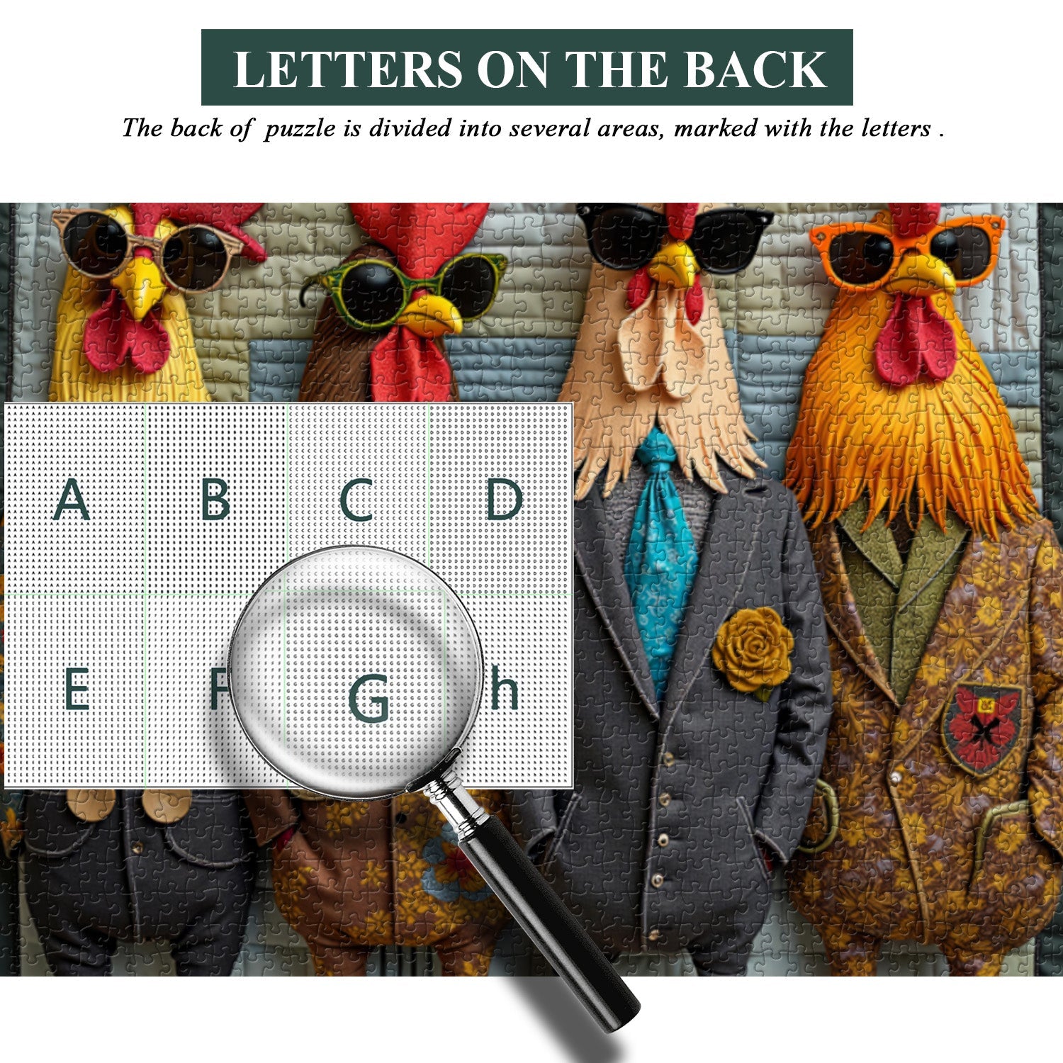 Runway Roosters Puzzle 1000 Teile