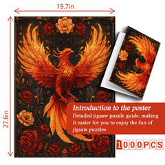 Floral Phoenix Jigsaw Puzzle 1000 Pieces