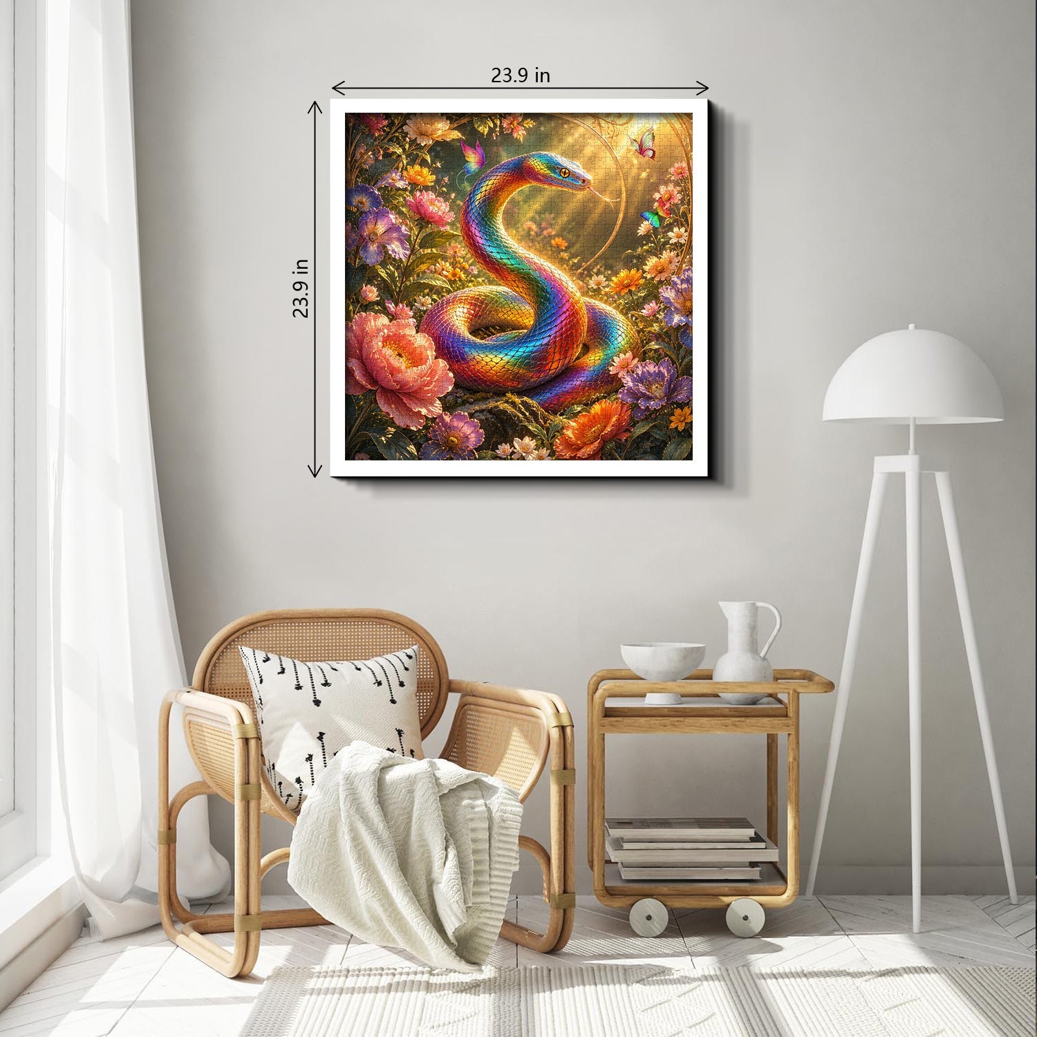 Golden Light Serpent Jigsaw Puzzle 1000 Pieces