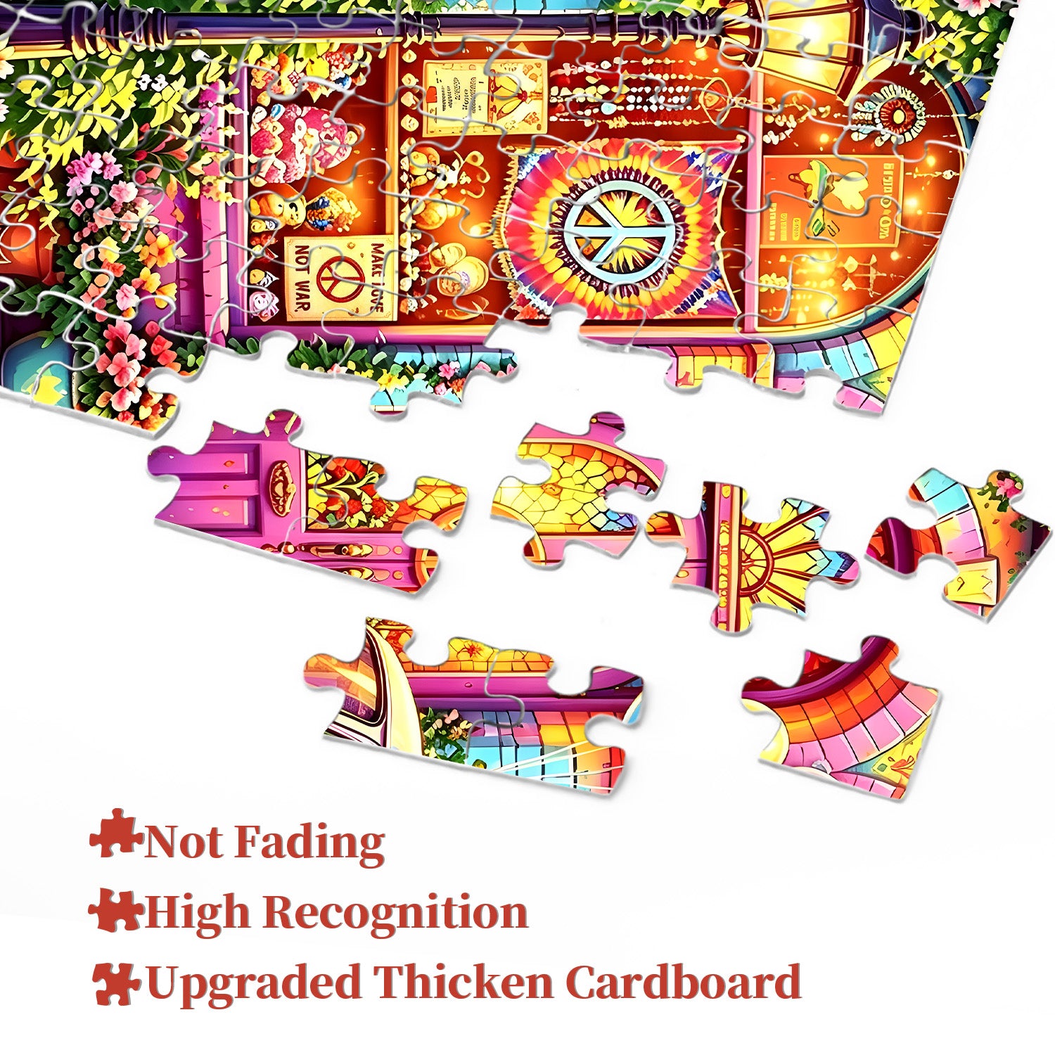 Happy Hippie Hub Jigsaw Puzzle 1000 Pieces