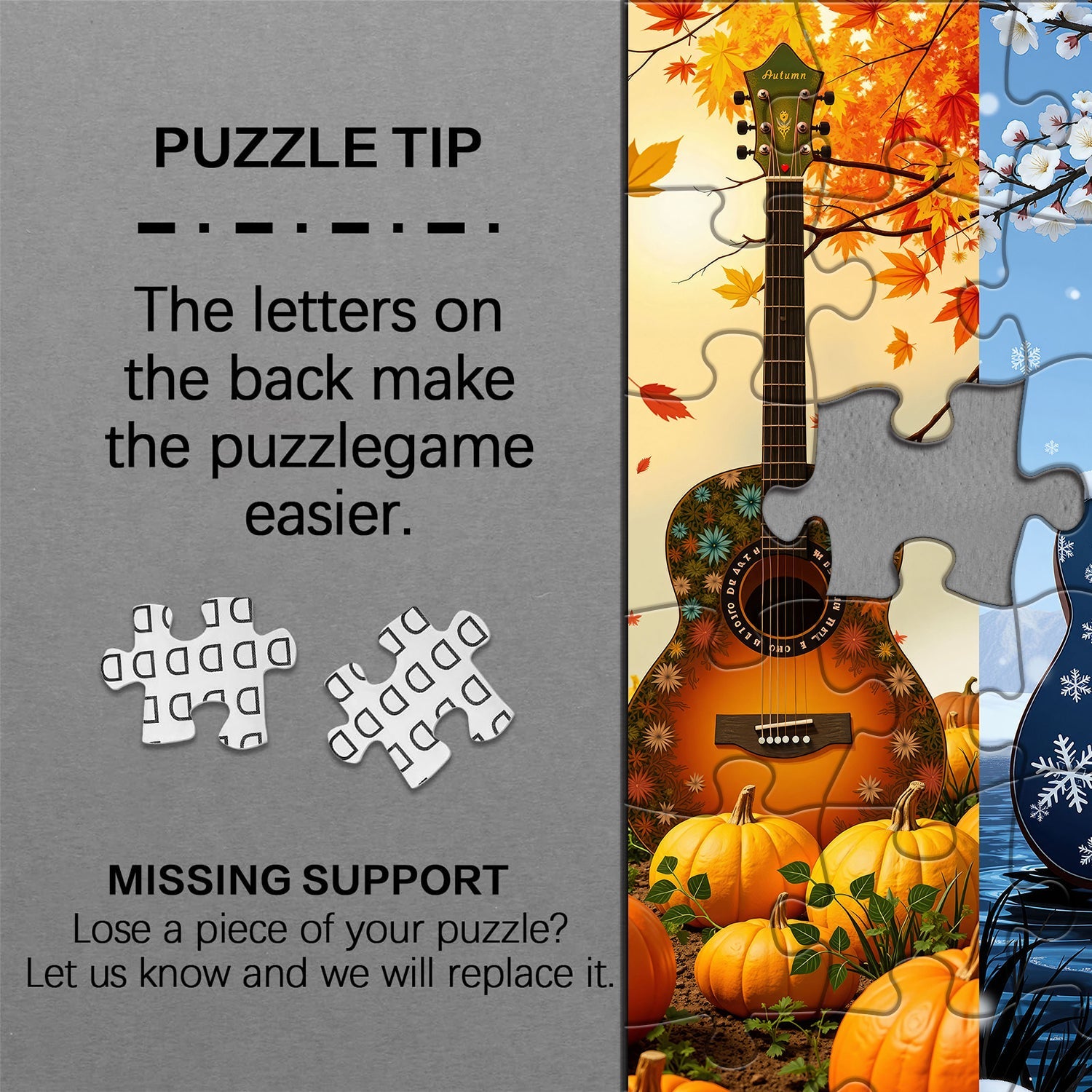 Puzzle per chitarra delle quattro stagioni, 1000 pezzi