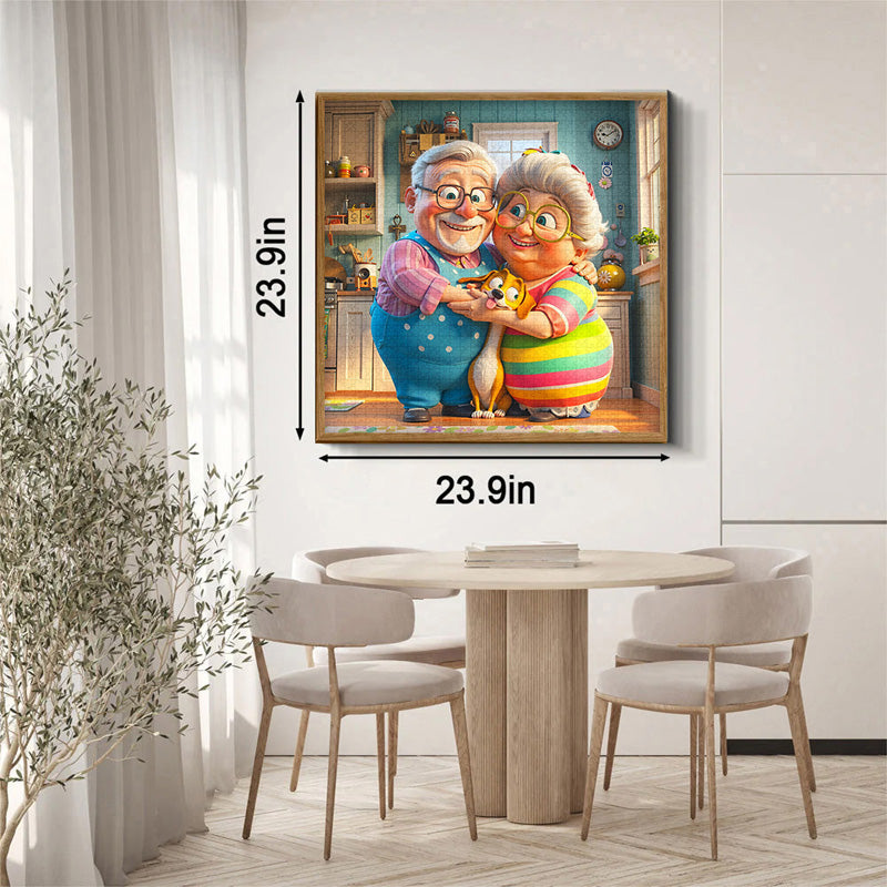 Câlins dans la cuisine puzzles de puzzle 1000 pièces