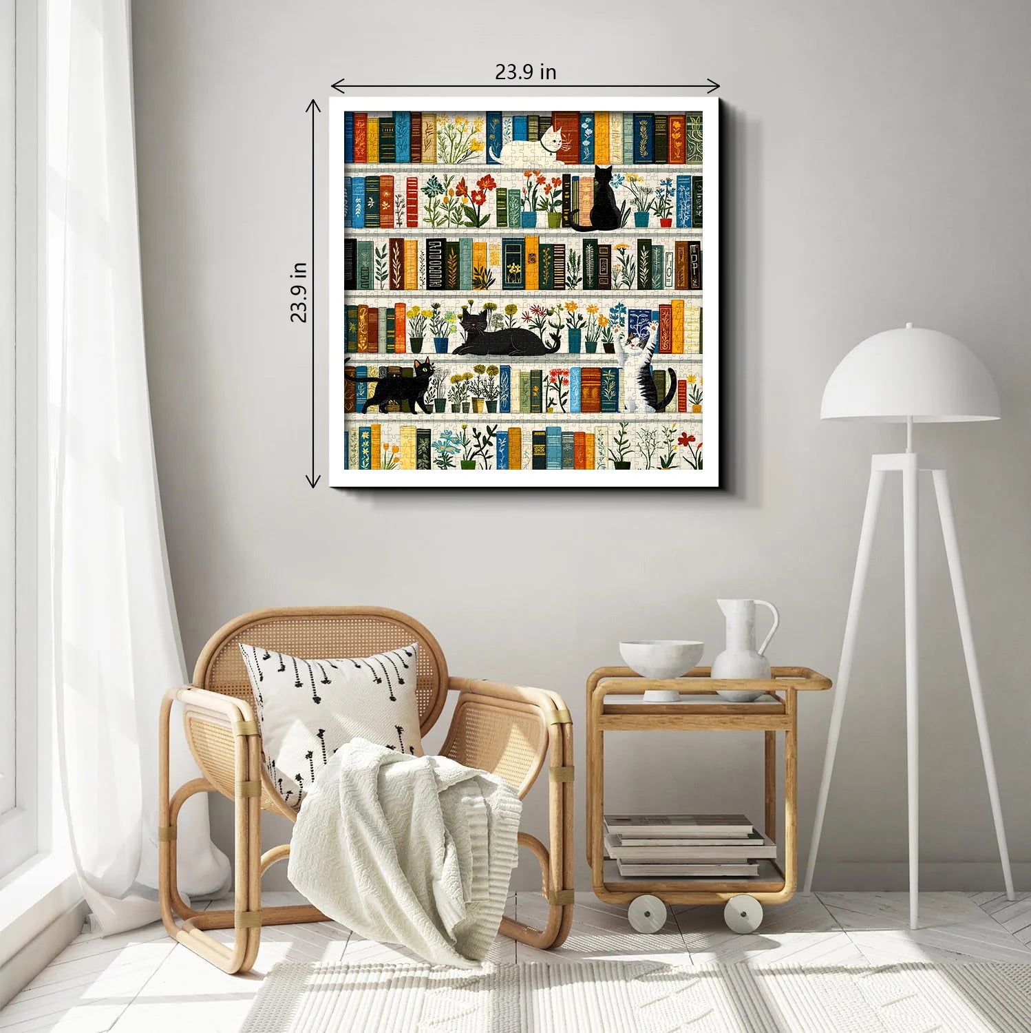Bücherregalkatzen Jigsaw Puzzle 1000 Stücke