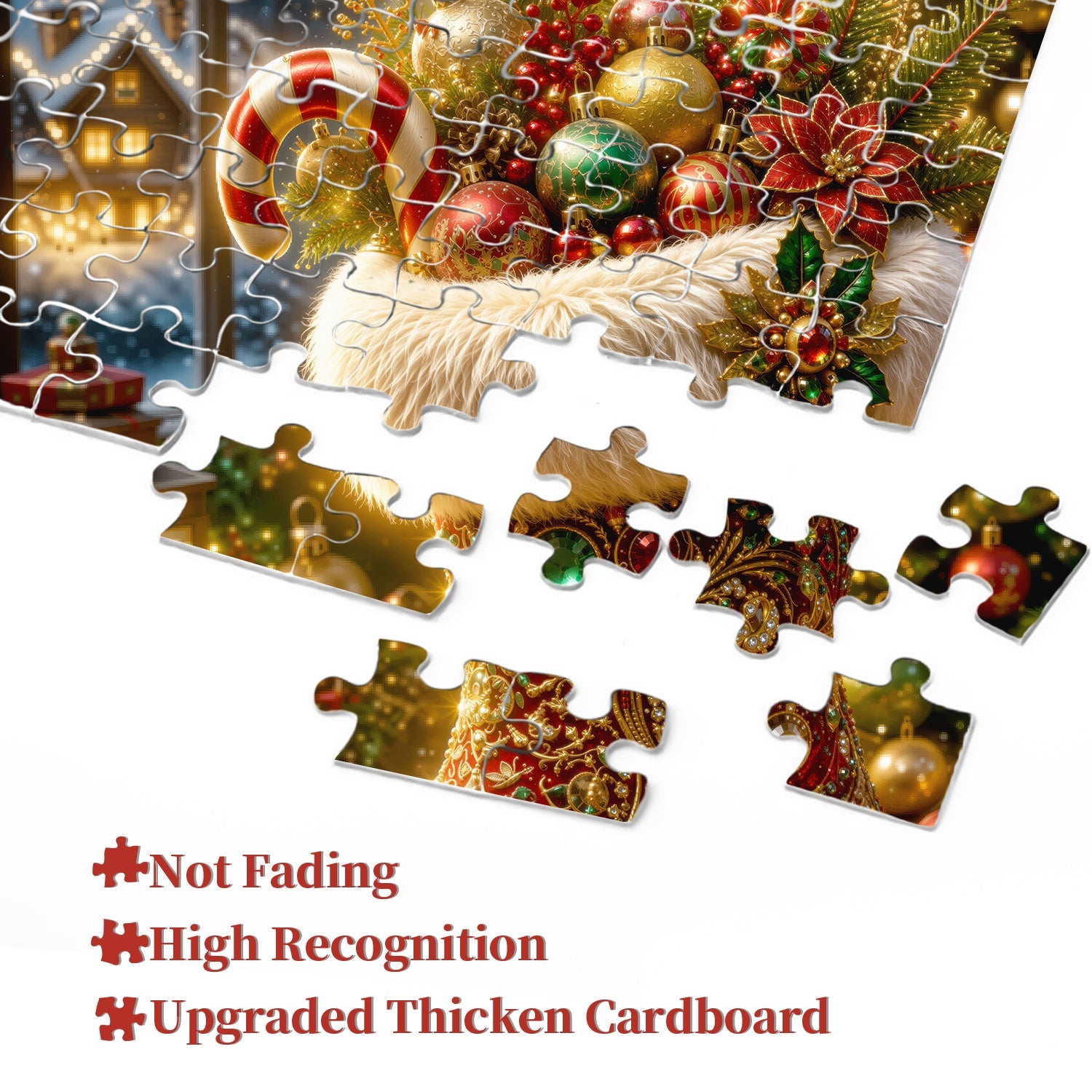Festive Santa Boot Jigsaw Puzzle 1000 Pieces