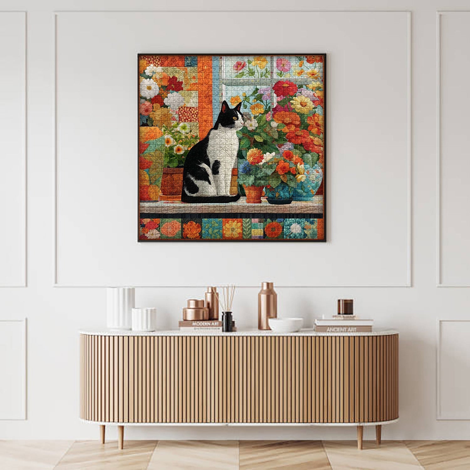 Quilted Cat Jigsaw Puzzle 1000 Pieces