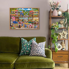 Quilt Festival Town Jigsaw Puzzle 1000 Pieces