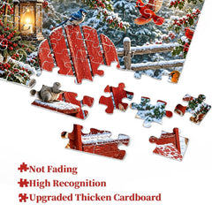 Snowy Forest Friends Jigsaw Puzzle 1000 Pieces
