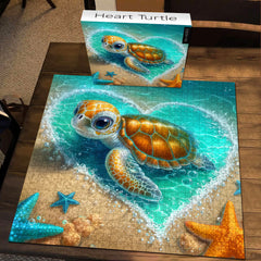 Heart Turtle Jigsaw Puzzle 1000 Pieces