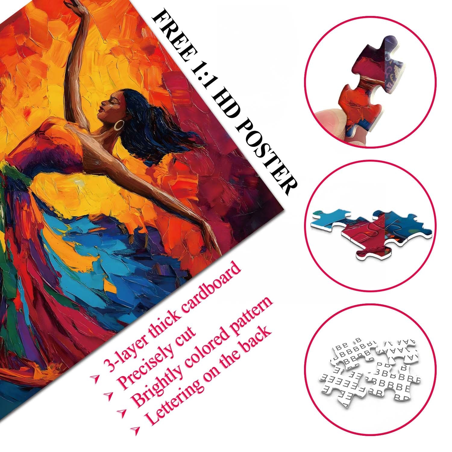 Dance of Colors Jigsaw Puzzle 1000 Pieces